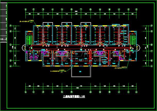 一整套工厂电气cad施工平面方案设计图